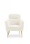 Armchair MELISA (Cream / Gold)