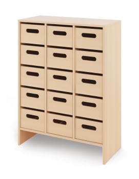 Cabinet X + large cardboard containers - CLASSICAL - Barva: V barvě dekoru