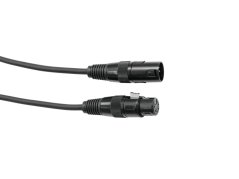 Eurolite DMX kábel XLR 5pin, 5m dlieka, čierny