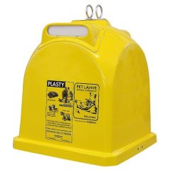 Sklolaminátový kontajner so spodným výsypom, Model MINI H-A 1,1 m3 - plasty