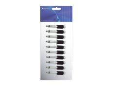 Omnitronic redukce Cinch zásuvka - Jack 6,35 mm zástrčka mono, balení 10ks