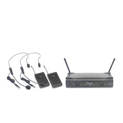Stagg SUW 50 HH FH EU, 2-kanálový bezdrôtový mikrofónny set 864,2 MHz / 864,7 MHz