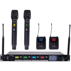 Citronic TU4-C, 4-kanálový mikrofónny set, 823-832 / 863-865 MHz