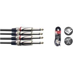 Stagg STC6P, kabel 2x JACK/2X JACK, 6m