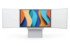 INTERAKTIVNÍ SESTAVA LCD PANEL NA STOJANU ZVEDACÍM AL IAS S KŘÍDLY