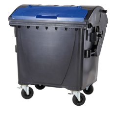 Plastový kontajner 1100 litrov čierno-modrý V/V