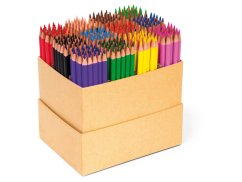 Dlouhé tenké trojúhelníkové pastelky - set 300 ks