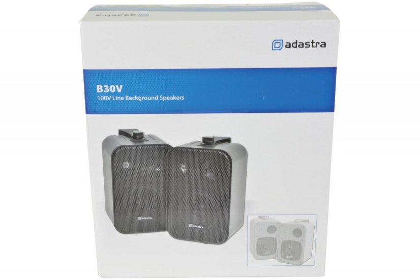Adastra B30V-B, 100V nástěnné 4" reproduktory, 30W, černé