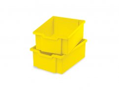 Plastové nádoby velké - žlutá- 2 ks