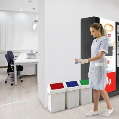 Plastový odpadkový kôš s klapkou Patty 12 l