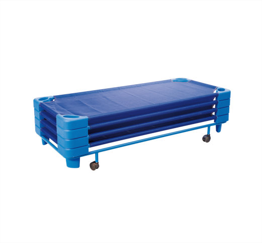 Trolley for plastic beds