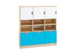Skriňa policová so šuplíkmi a dvierkami CUBO (modul 20)