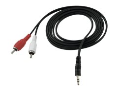 Kábel 3.5mm stereo jack - 2x RCA 1.5m