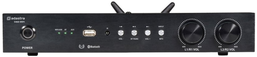 Adastra S460-WIFI, streamovací zosilňovač, 4 x 60WSA,