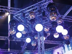 Zrkadlová guľa 30 cm, čierna