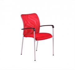 Konferenční židle HODA, šedá podnož (celobarevná)