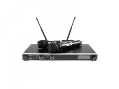 Omnitronic UHF-302, 2-kanálový bezdrôtový mikrofónny set 823-832 MHz / 863-865 MHz