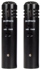 Citronic ECM20, kondenzátorové mikrofony, pár
