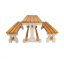 Betónový vonkajší set SALO - Odtieň: Mahagón, Rozmer: 150 cm