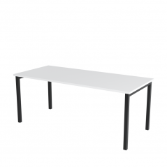 Kancelářský stůl s bílou deskou OFYS U (rozměr 80 x 160 cm)