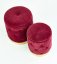 Set of stools POLLY (Bordeaux)