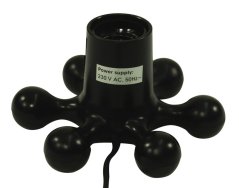 Eurolite základna "Hexopus" s paticí E27, černá