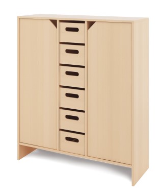 Cabinet XL + large cardboard containers and doors - CLASSICAL - Barva: V barvě dekoru