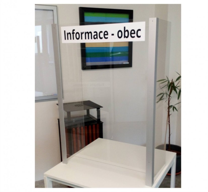 Ochranná přepážka BOČNICE (SKLADEM) - Rozměr: 100x65x30 cm