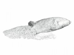 Konfety, UV aktivní bílé, 7 mm, 10 kg