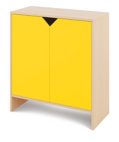 Cabinet L + doors - CLASSICAL - Barva: Žlutá