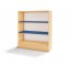 Duhová skříňka - 3 boxy, model B (více barev) - Barva: Modrá, Dekor: Buk