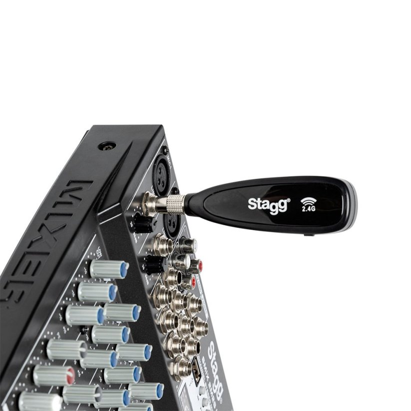 Stagg SUW 12S, bezdrátový mikrofonní set pro dechy, 2,4 GHz UHF