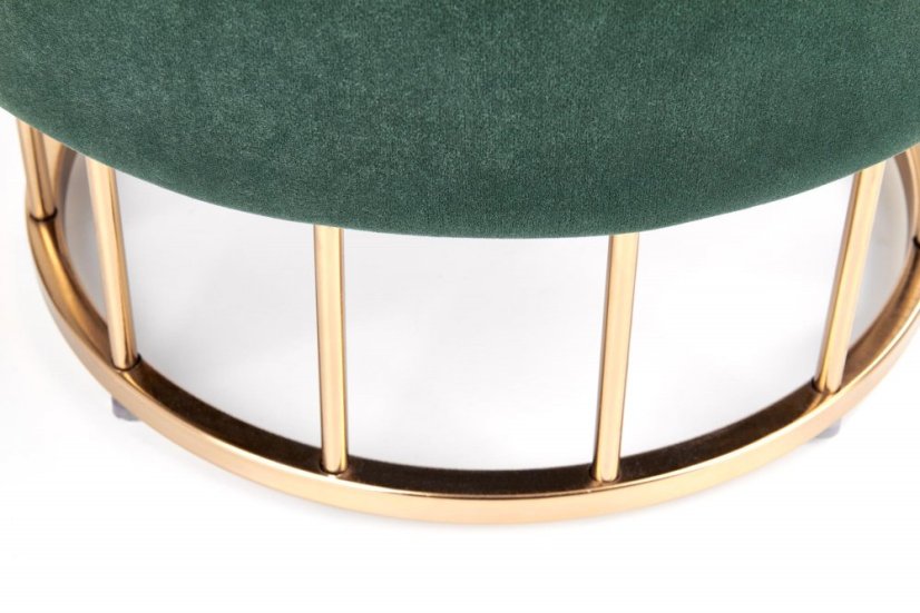 Stool MINTY (Dark green / gold)