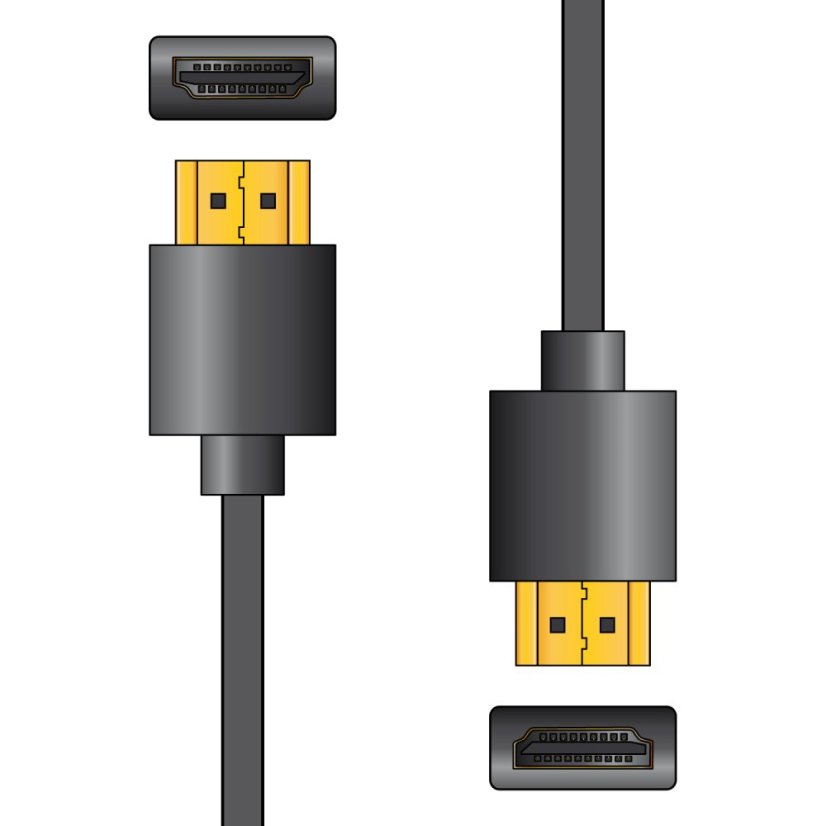 AV:link HDMI kábel vysokorýchlostný 4K s Ethernetom, 0.5m