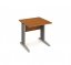 Kancelářský stůl 80×80 cm (více barev) - Barva podnože: Stříbrná, Dekor: Buk