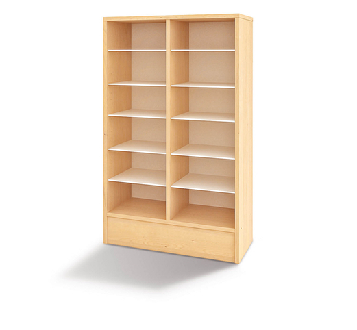 Duhová skříňka - 12 boxů, model 8 (více barev) - Barva: Zelená, Dekor: Buk