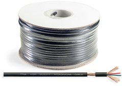 Stagg ROLL HP65/1,5H reproduktorový kábel, 2x1,5 mm, čierny, 100 m cievka