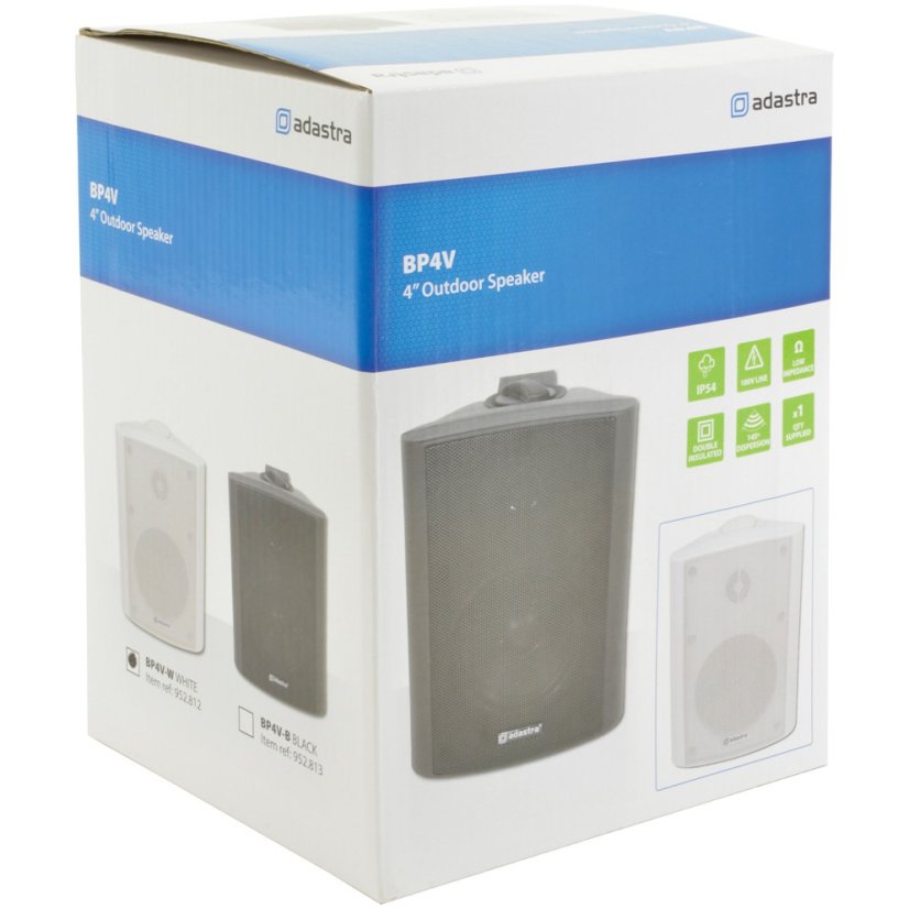 Adastra BP4V-W, 100V nástěnný 4" reproduktor, 35W, IP54, bílý