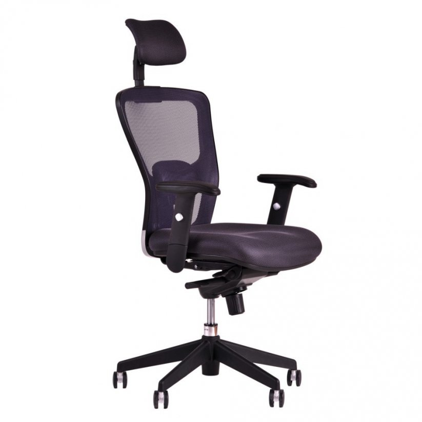 Kancelářská židle s podhlavníkem DIKE SP (více barev) - Barva: Černá