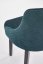 Židle-TOLEDO- Černá / Tmavě zelená