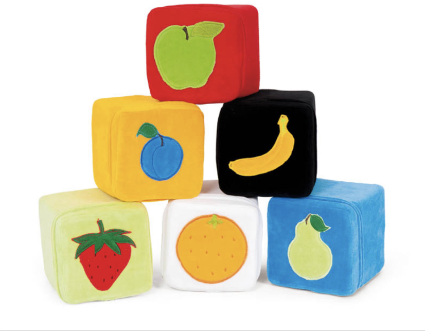 Soft foam fruit cubes