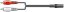 AV:link redukcia 2x RCA samec - 1x Jack 3.5mm stereo samica, 0.2 m