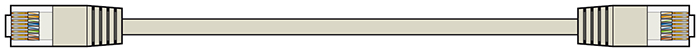 AV:link kabel U/UTP 1x RJ45 samec - 1x RJ45 samec, šedý, 1m