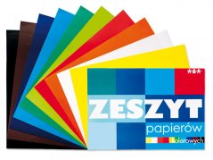 Sešit barevných řezacích papírů, A4
