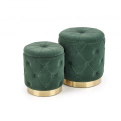 Set of stools POLLY (Dark green)