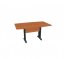 Jednací stůl - 150×90 cm (více barev) - Barva podnože: Stříbrná, Dekor: Buk