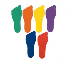 Farebné detské stopy (6 ks)