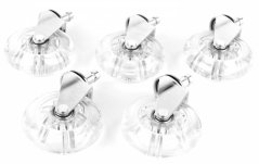 Kolečko Premium Crystal, pogumované, průměr 73mm, čep 11mm