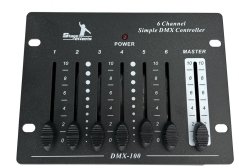 DMX-100, DMX ovládač, 6 kanálov