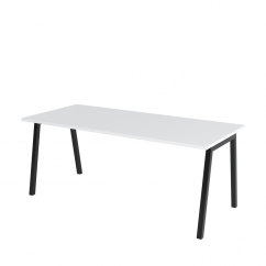 Kancelářský stůl s bílou deskou OFYS A (rozměr 80 x 140 cm)